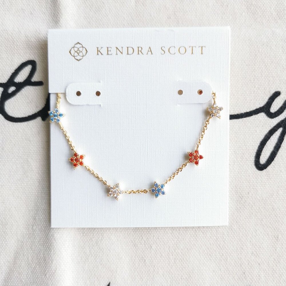 Kendra Scott Strand Necklace - Sierra Star - Crystal Gold
